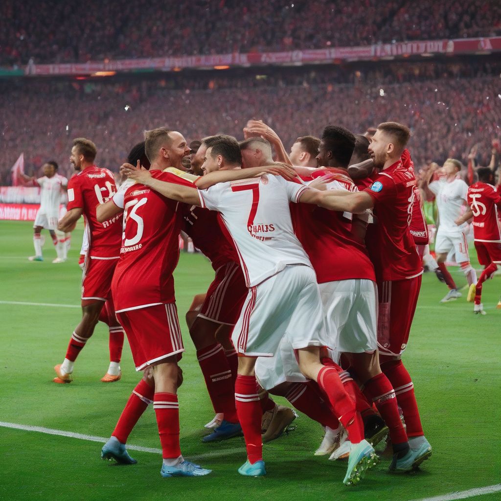 Bayern Munich Celebrating