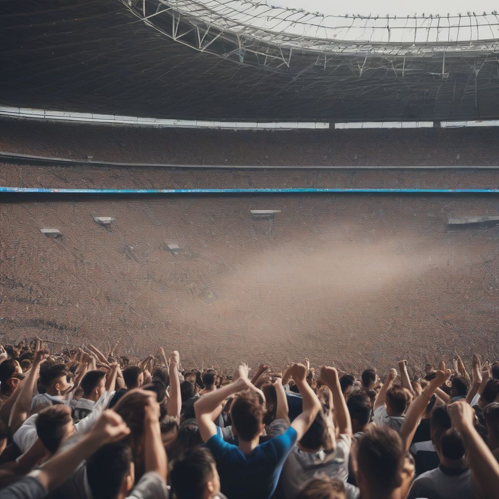 Football Fans Celebrating