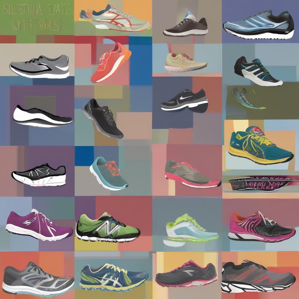 Running shoes for different foot types