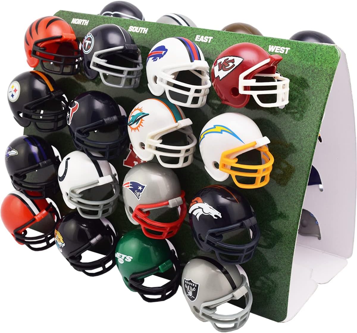 Riddell 32 Piece NFL Helmet Tracker Set - Gumball Size Helmets - All NFL Current Logo\'s - New 2023 Set