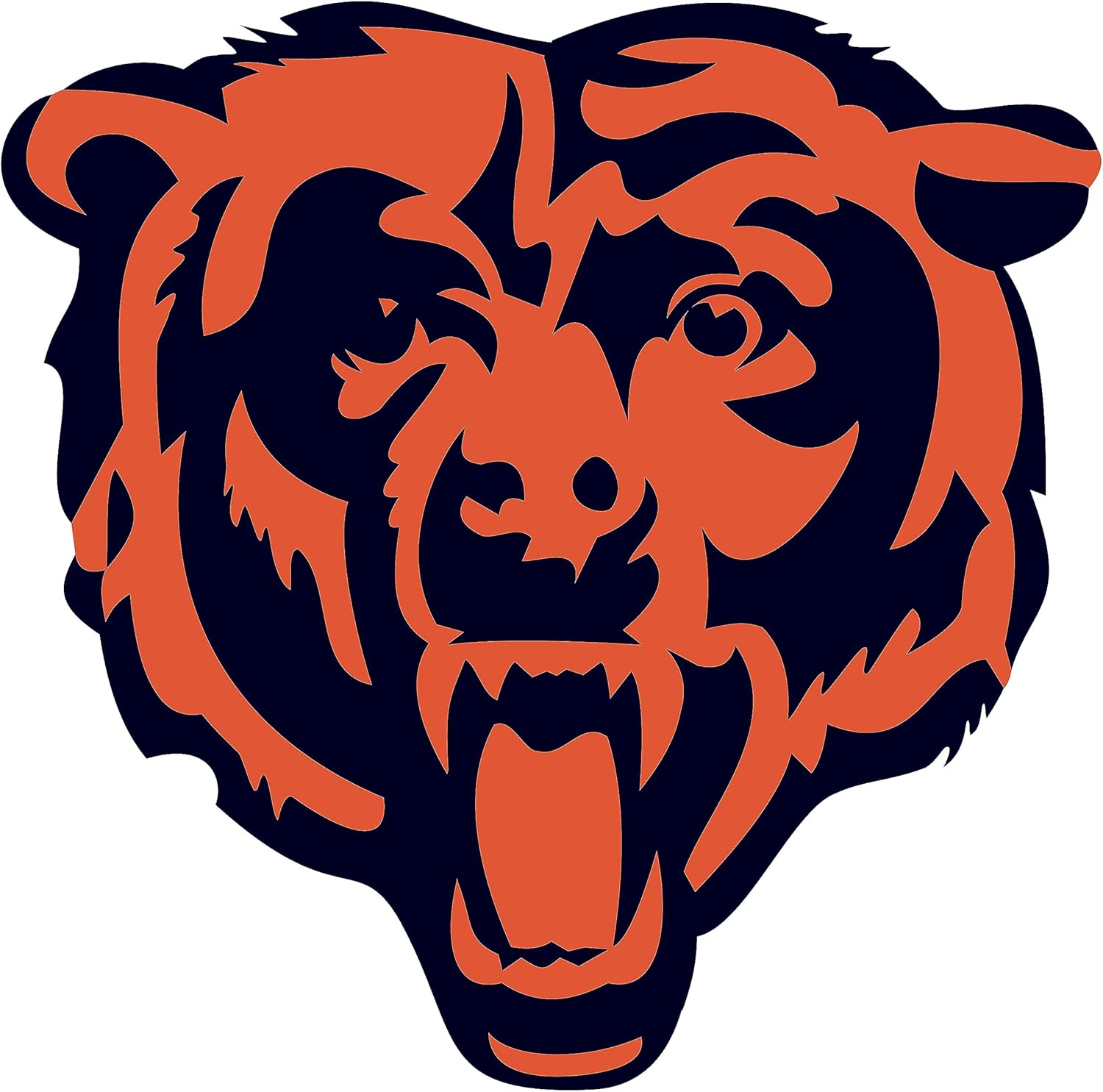 NFL Siskiyou Sports Fan Shop Chicago Bears Auto Decal 8 inch sheet Team Color