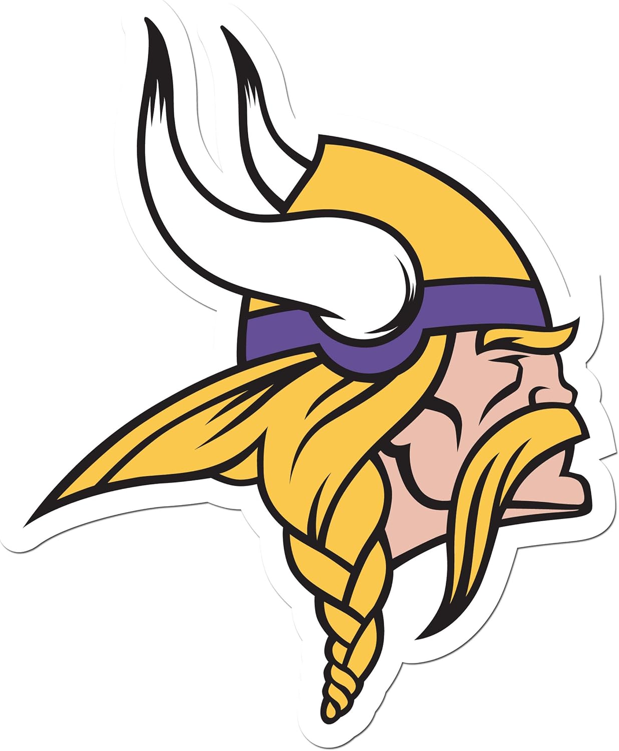 NFL Siskiyou Sports Fan Shop Minnesota Vikings Auto Decal 8 inch sheet Team Color