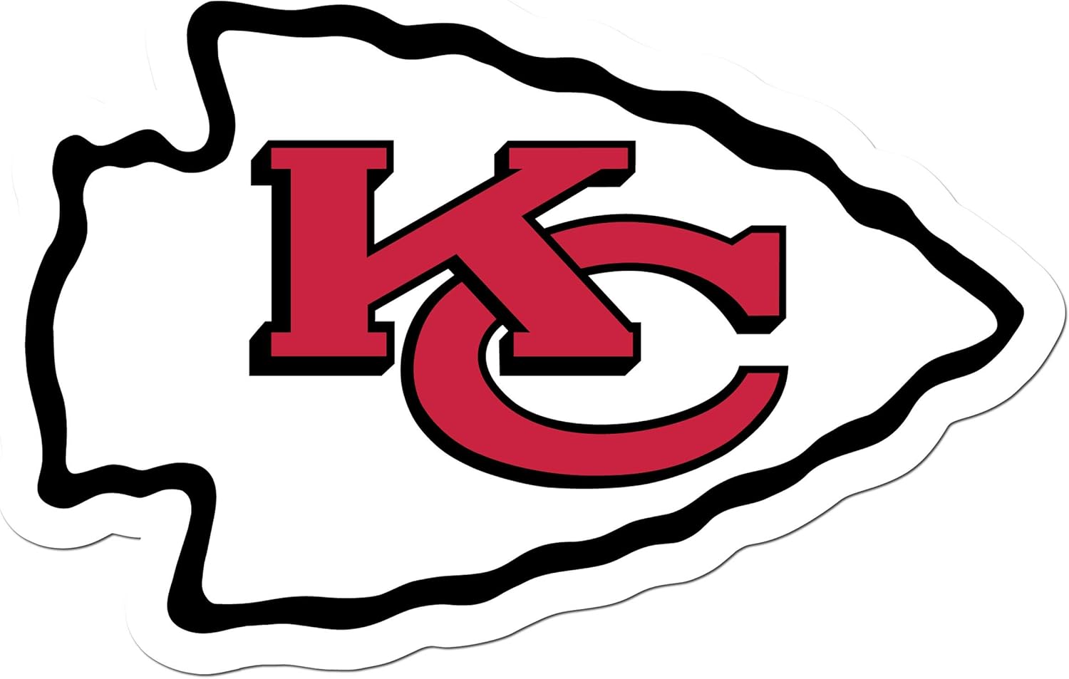 NFL Siskiyou Sports Fan Shop Kansas City Chiefs Auto Decal 8 inch sheet Team Color