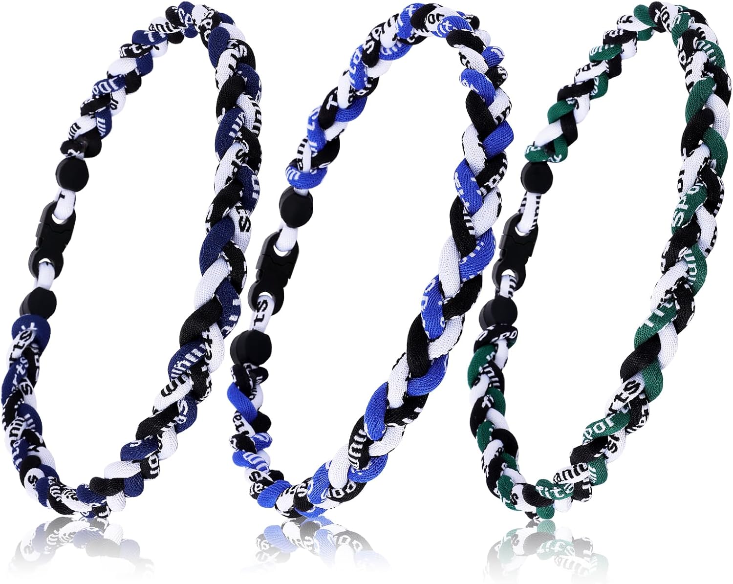 Baseball Necklaces, 3 Pack, Fashion Tornado Design for Sports Fan Baseball Necklace, Great-Hit with Box, Baseball Theme Party Gifts