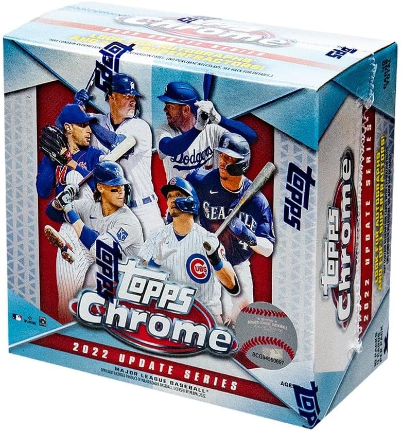 2022 Topps MLB Chrome Updates Baseball Trading Card Mega Box