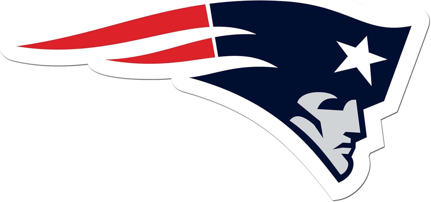 NFL Siskiyou Sports Fan Shop New England Patriots Auto Decal 8 inch sheet Team Color