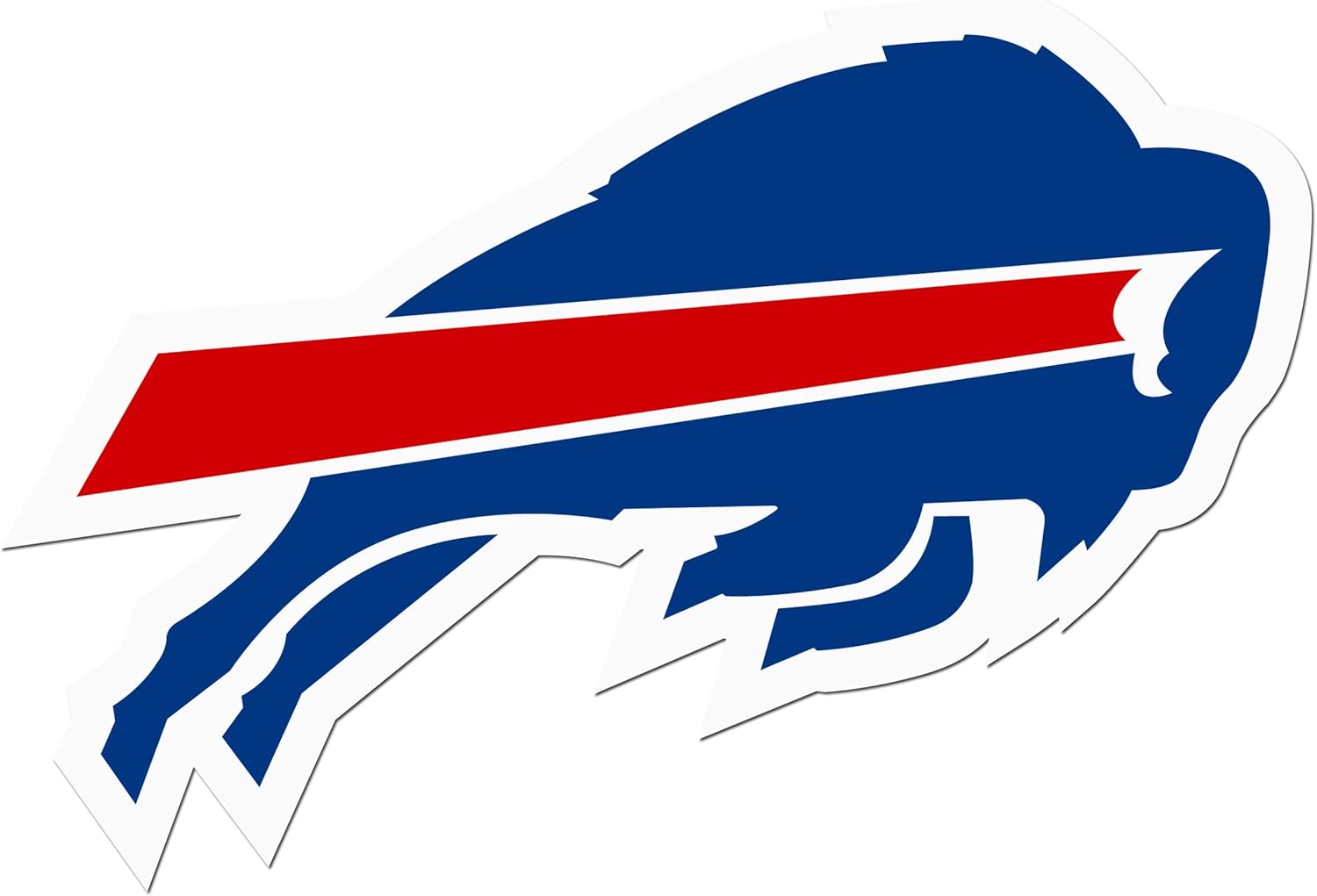 NFL Siskiyou Sports Fan Shop Buffalo Bills Auto Decal 8 inch sheet Team Color