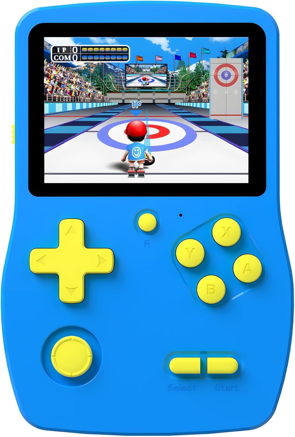 32 Bit Handheld Games for Kids,3.0\'\' IPS Screen and Built in 139 Video Games,Rechargeable Portable Electronic Gaming System Toys for Ages 4-14,Boys Girls Xmas Birthday Gift (Blue)