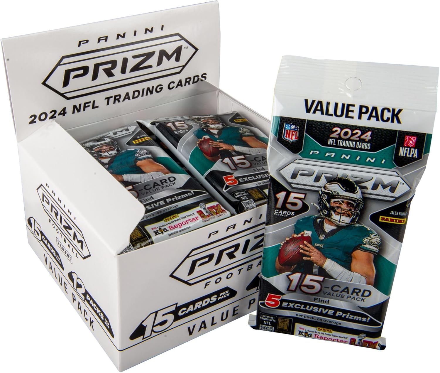2024 Panini PRIZM Football Trading Cards NFL Fat Pack Box